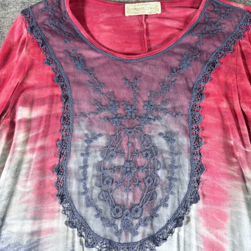 Nature‎ Art by Lynn Yang  Tie Dye  Top Boho Artwear VTG Y2K USA No Size Tag READ